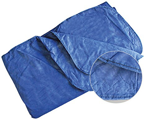 Einweg-Vliesdecke, Patienten-Decke, Einmal-Patientendecke, Einweg-Decke, 190 x 110 cm, blau, 700 g, Größe:500 g