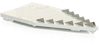 Börner Messereinschub für V5 & Vital (7mm) • Messereinsatz ideal als Pommes Schneider • Gemüsehobel Messereinschub (V-Hobel) • Börner V5 & Vital Küchenhobel Zubehör • Farbe: Weiß