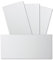 50 Stück DIN Lang Karton mit Leinenstruktur - Farbe: Weiss - 99 x 210 mm - 250 Gramm pro m² - Einzelkarte ohne Falz - Ideal zum Basteln, Scrapbooking, Grußkarte - GUSTAV NEUSER
