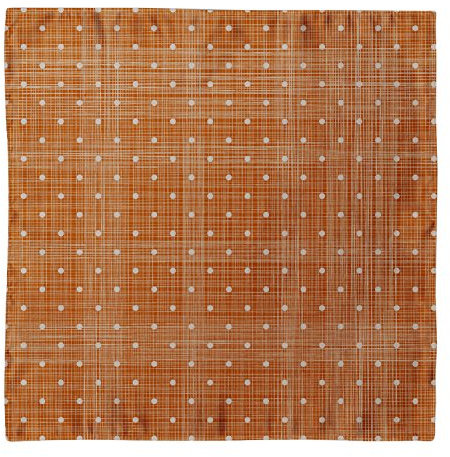 TigerTie Designer Seideneinstecktuch in orange grau gepunktet - Einstecktuch 100% Seide