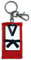 TAE-S Kampfsport-Schlüsselanhänger Taekwondo TKD Gürtel Rank (rot)