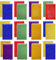 Bedwina Mini-Prisma-Spiral-Notizblöcke – (Großpackung mit 24 Stück), kleine Taschen-Mini-Notizbücher für Kinder, 6,3 x 9,1 cm – 20 Blatt pro Buch, oben gebundene Spiral-Notizblöcke für Partygeschenke