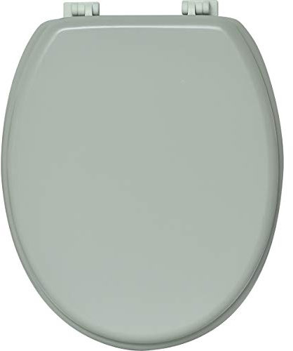 EVIDECO 4101146 Abattant WC Ovale en Bois Massif Vert Amande 44,5 cm