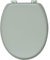 EVIDECO 4101146 Abattant WC Ovale en Bois Massif Vert Amande 44,5 cm