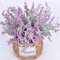 Derbway Actualizado Lavanda Artificial, 4PCS Ramo de Flores de Lavanda para Decoración de Planta Patio Jardín Hogar Oficina del Banquete Boda (Rojo)