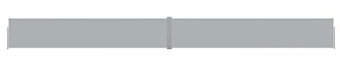 vidaXL Seitenmarkise 140 x 1200 cm Terrassendach einziehbar Grau Anthrazit