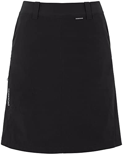 Didriksons W Liv Skirt 4 Schwarz - Wasserabweisender eleganter Damen Rock, Größe 44 - Farbe Black