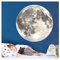 Little Deco Wandtattoo Wandsticker Vollmond rund Wanddeko Spielzimmer Sticker Kinderzimmer Mond Kinder Wandaufkleber Wandbild Kind selbstklebend DL708-2