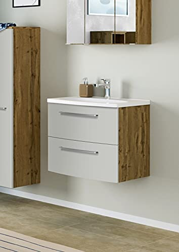 Waschtisch Badschrank Handwaschbecken Waschplatz Waschbecken Badmöbel Genua XIII