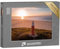 puzzleYOU: Puzzle 1000 Teile „Texel: Luftaufnahme von einem roten Leuchtturm, Niederlande“ – aus der Puzzle-Kollektion Texel, Architektur, Deutschland