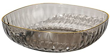 Plato de fruta transparente cuadrado plato multiusos para accesorios del hogar