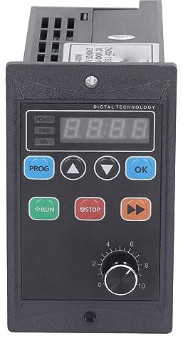 Convertisseur Monophasé à Triphasé, 400W 3HP 220V VFD Contrôleur de Variateur de Fréquence, Triphasé 0.1-400HZ Sortie Variateur de Commande de Variateur de Fréquence pour Moteurs