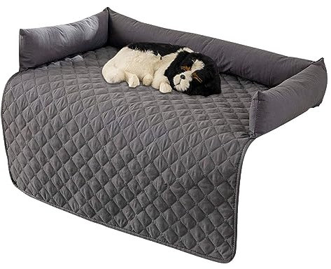 Hundesofa Schutz Wasserdichter Baumwoll Hundesofa Bett Matte Bezug, Couchkissen für Hunde, Hundematte für Möbelschutz Haustier Sofa Matte Hundedecke Sofaschutz (75x75cm)