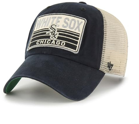 47 MLB Trucker-Hut mit 4 Takt-Meshs, verstellbar, Einheitsgröße für Erwachsene, Chicago White Sox, Einheitsgr��e