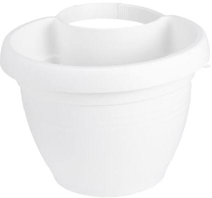 Supvox Rohrhalterung Wand Blumentopf Praktischer Pflanztopf aus Kunststoff Leichter Hängepflanzer für Hängetopf für Blumen