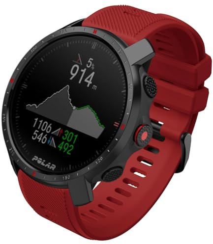 BOJYS Polar Vantage M2 Armband - 22mm Weiches Silikon Ersatzarmband Kompatibel Mit Vantage M, Grit X, X Pro, X Pro Titan, V2 Shift