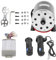Elektromotor Set, 800W 36V DC Bürstenmotor Controller mit Regler und Schraubenschlüssel Steuereinheit Gasgriff für Elektro Scooter Go-Karts Fahrräder