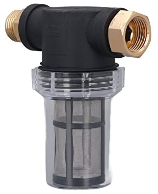 Hochdruckreiniger-Wasserfilter, Aluminium-Inline-Filter für Gartenschlauch und Zapfhahn, 3/4 Zoll Außengewinde, Schützt Pumpe und Teile, Unverzichtbar für den Heimgebrauch