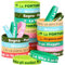 LVNRIDS Lot de 24 bracelets de motivation en silicone pour adultes, 8 pouces Bracelet de motivation sportive en caoutchouc pour professeurs, amis, cadeaux encourageants