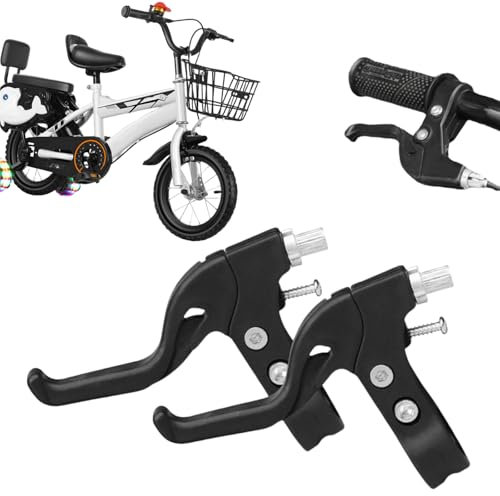 Leva Freno Bici,Leve per Bicicletta Lega Alluminio,Universale Maniglia Freno della Bici,Maniglie Freno Bicicletta per MTB,Leve Freno A Mano Bici,Leve Freno Della Maniglia,Della Mountain Bike Bambini
