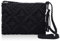 Risipu Women Straw Messenger Bag Zipper Handbag Simple Small Beach Shoulder Bag Handmade Clutch Bags Crossbody Bags (Black)
