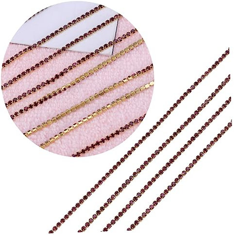 CIMAXIC 10 M Kristall-strass-kette 2 Mm Aus Glas Gefertigt Zum Nähen Von Schmuck Basteln Diy