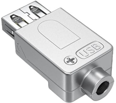 Ldabrye Lötlose USB Steckverbinder USB 2.0 Schraubenklemmen Blockadapteranschluss USB2.0 Männlicher Adapterstecker