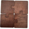 Gcljlmy Lot de 4 sous-verres puzzle en bois à faire soi-même - Protection de table - Dessous de verre - Puzzle en bois - Pour cuisine, maison, salle à manger