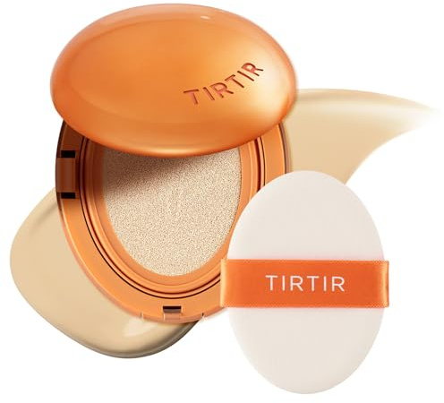 TIRTIR Mask Fit AI Filter BB Cushion Foundation | KI-ähnliches halb-mattes Finish, Mittlere bis Hohe Deckkraft, Koreanisches Make-up Beauty, (0,63 Fl Oz), 21W Natural Ivory