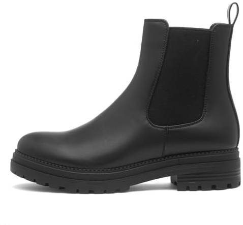 Lilley Womens Black Ankle Chelsea Boot