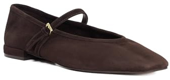 Dune London Ladies HEARTHROB Leather Pointed Toe Mary Jane Ballet Flats Ballet Pumps