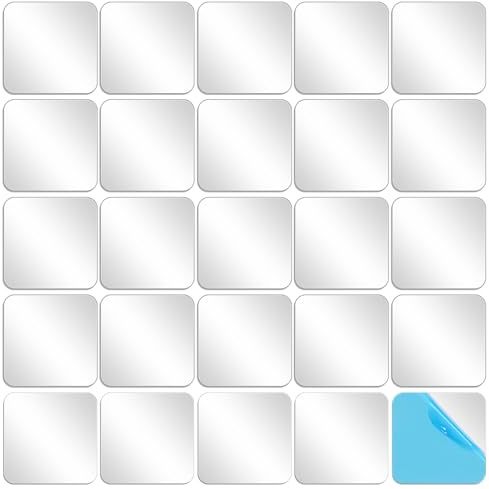 Metal Plates for Magnetic Mounts 50 Pcs Replacement Metal Plates 1.18 x 1.18 Silver Small Iron Discs Square Magnet Stickers Adhesive Backing Steel Sheets for Magnetic Car Mount Wall Phone Holder