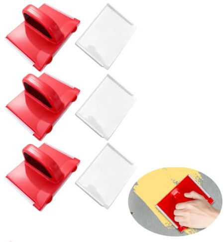 3 Pièces Outil de Peinture de Bord, Perfect Edge Peinture, Outil de Bordure Et de Peinture, Paint Edger, Accessoires de Peinture, Utilisé pour Couper Et Peindre Les Murs Et Les Plafonds
