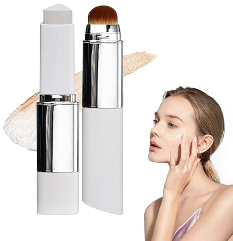 Faccelove Foundation mit LSF 15: automatische Farbanpassung - feuchtigkeitsspendende Pflege - Stick mit Pinsel - natürliches Glow-Finish - für reife Haut ab 40, ideal für Reisen & unterwegs