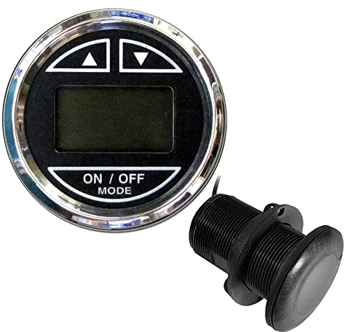 Faria Beede Instruments Faria 13795 Chesapeake Depth Sounder Thru-Hull - Black SS, 2