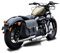 Packtasche für Motorräder Boston 20 Liter verschiedene Modelle Harley Davidson rechte Seite Buffalo Bag.