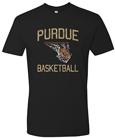 NCAA T-Shirt im Retro-Basketball-Design, Premium-Baumwolle, College, Universität, Purdue Boilermakers Schwarz, XL