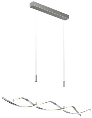 Lindby Ceiling Light Auron dimmable (Modern) in Silver for e.g. Living Room & Dining (2 Light Sources,) from Pendant Lighting, lamp Hanging Ceiling