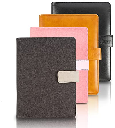 LIFEBOARD® PREMIUM Ringbuch DIN A5 - Nachfüllbar ohne Papier - Notizbuch - Organizer - Terminplaner - Kalender - Journal - Rezeptbuch - Tagebuch - Reisetagebuch - 6er Lochung grau