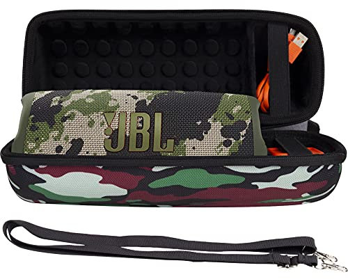 Khanka Hart Tasche Schutzhülle für JBL Charge 5/Charge 4 Tragbarer Bluetooth Lautsprecher Speaker Case Etui. (Camouflage)