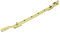 Dart Light Victorian Spoon Brass Window Stay (Polished Brass, 12 (300mm))
