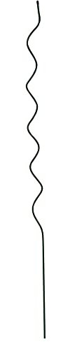 TENAX Spiral Up Plus 150 cm Verde, Sostegno a spirale in ferro verniciato per piante rampicanti, ortaggi e pomodori