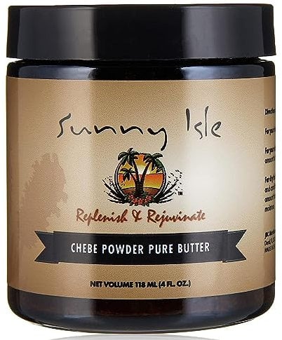 Sunny Isle Olio di ricino nero giamaicano burro puro con polvere di formaggio africano, 113,4 g, per capelli più lunghi e forti, idratante per capelli e pelle per tutti i tipi