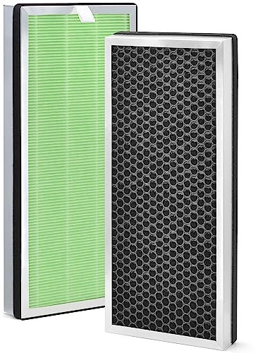 [Feuchte Version] M-A40 Ersatzfilter H13 True HEPA kompatibel mit Air MA#40 Luftreiniger,Speziell zur Verbesserung der feuchten Bedingungen, H13 True HEPA und Aktivkohle, 2er-Pack