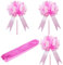 GOIYZTTR Lot de 30 Géant Nœuds Cadeaux Rose Noeuds d'Emballage Cadeau Large Ruban Noeuds pour Emballages Cadeaux, Décorations de Fêtes de Mariage et Décorations de Voitures