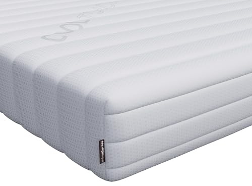 Visco Therapy Recon Eco Foam Mattress – EU Double (200x140x10cm) Firm Orthopaedic Comfort for Healthy Posture & Pressure Relief – Washable Cover, Hypoallergenic, Silent Design, UK Made