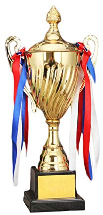 Ronyme o Trofeo Ricompense Trofeo Grande Coppa Trofeo in Metallo Ricordo per celebrativo Concorso di Calcio Calcio Baseball, 29 CM