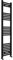 300x1400mm Towel Warmer Flat, Wall Mounted Matte Black Plated Steel Bathroom Towel Rail Radiator, Suitable for Central Heating, Electric and Dual Fuel