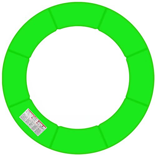 Baunsal® Trampolin Randabdeckung Ø 396 cm mit 30 cm breite in hellgrün und 20 mm dick uv-beständig reißfest Trampolin Ersatzteile Trampolin Rahmenpolsterung Schutzrand für das Trampolin Outdoor