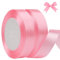 Nastro Raso Rosa, 20 mm x 44 Metri di Nastro Decorativi in Tessuto per Confezioni Regalo, Artigianato, Fiocchi per Capelli, Bouquet da Sposa, Decorazioni Natalizie (22m/rotolo)